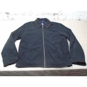 Chaps Ralph Laurn Fleece Jacket Liner Black Zip Size Medium